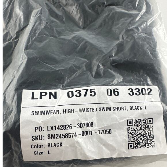 Fabletics Women's Black High-Waisted Swim Shorts Size L - Picture 3 of 8